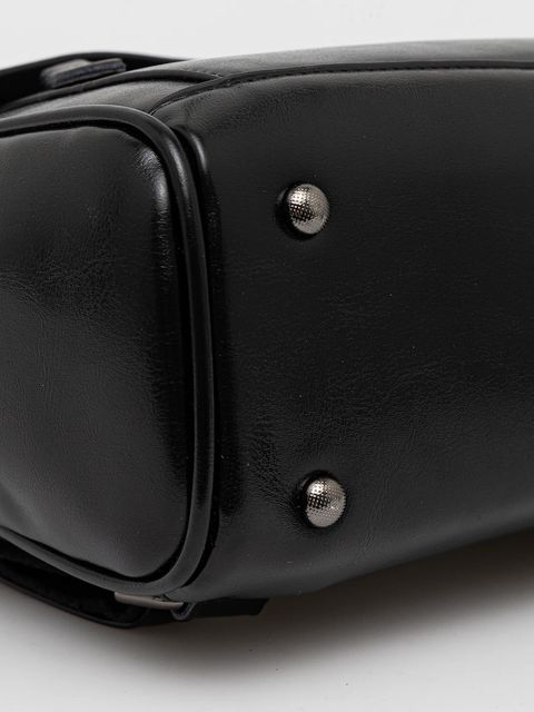 Answear.LAB plecak skórzany damski kolor czarny mały