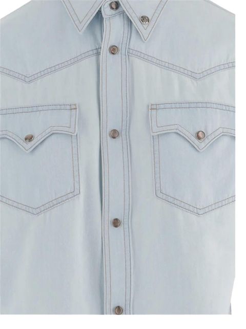 Versace chambray denim shirt - Blue
