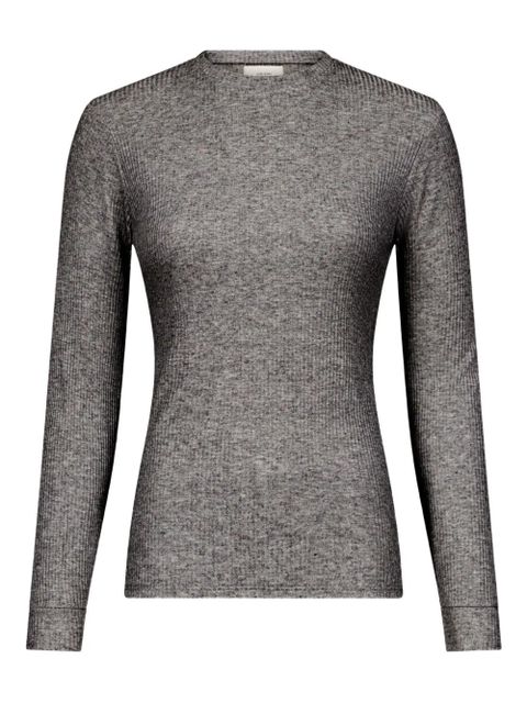 LouLou de Saison Ortigia Lds round-neck sweater - Grey