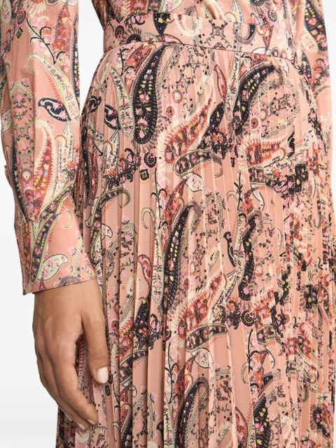 ETRO paisley-print maxi skirt - Pink
