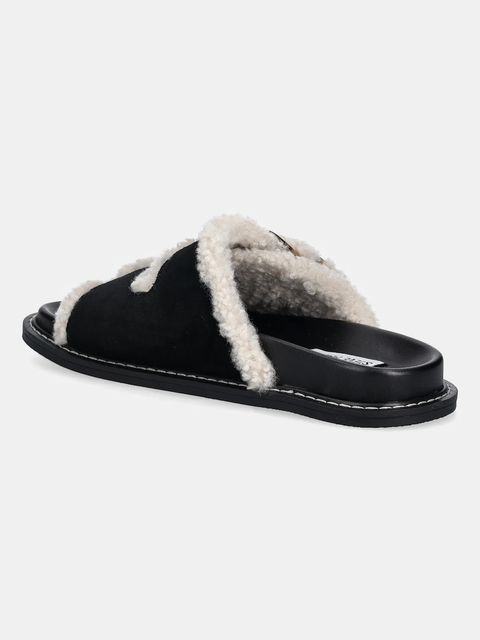 Steve Madden klapki zamszowe Arch-F damskie kolor czarny 11005031