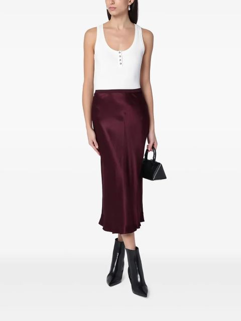 ANINE BING silk skirt - Red - zdjęcie produktu nr 2