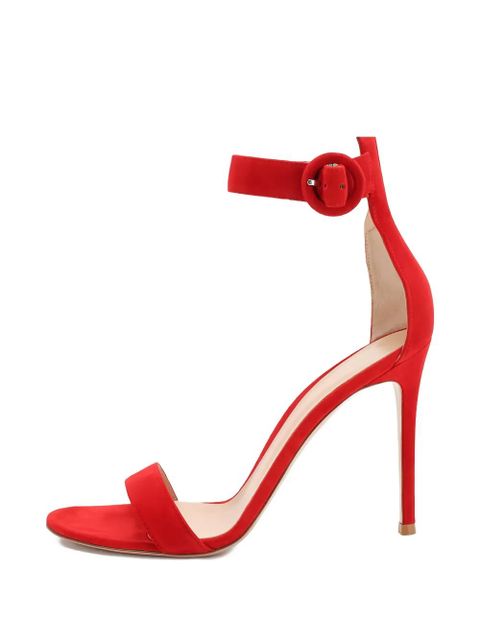 Gianvito Rossi Portofino buckle-strap sandals - Red - zdjęcie produktu nr 1