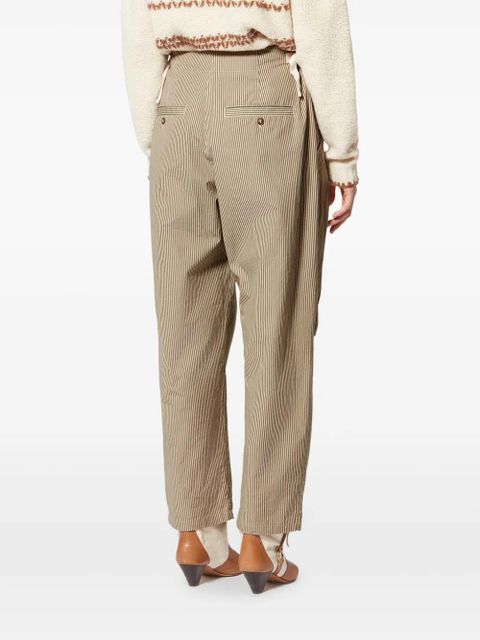 MARANT ÉTOILE Ceryne striped-pattern drawstring trousers - Neutrals