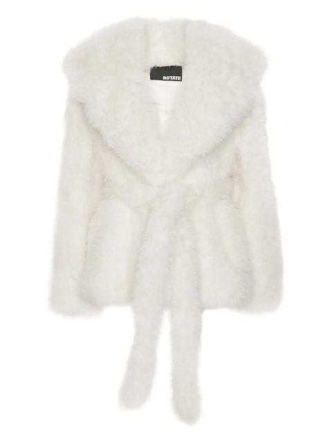 ROTATE BIRGER CHRISTENSEN faux-fur jacket - White - zdjęcie produktu nr 1