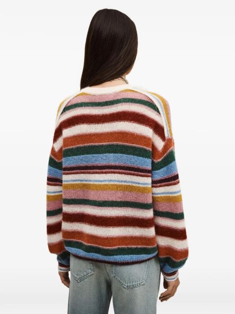 Ba&Sh Serena striped round-neck jumper - Neutrals