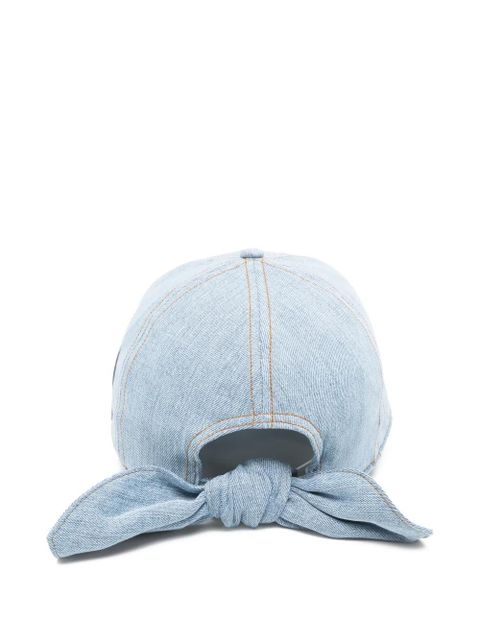 ZIMMERMANN logo-patch denim baseball cap - Blue