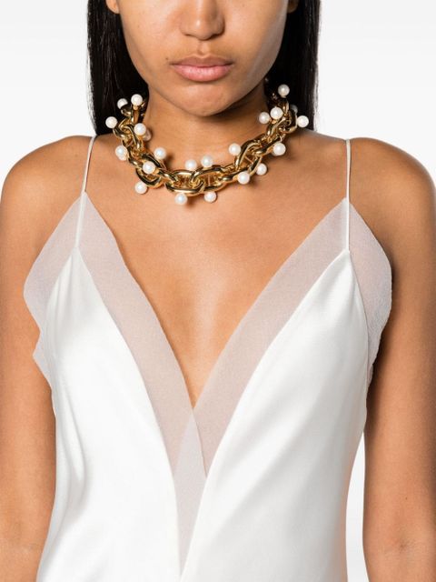 Rabanne chunky chain-link necklace - Gold