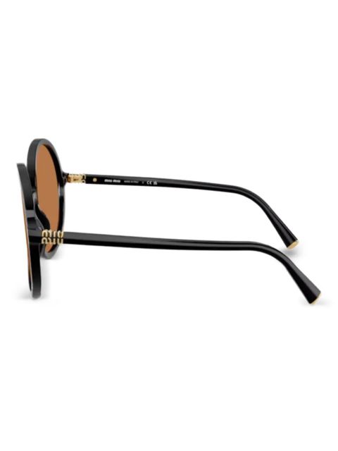 Miu Miu Eyewear round-frame sunglasses - Black