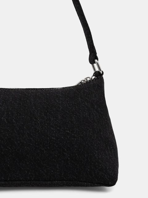 Tommy Jeans torebka jeansowa kolor czarny AW0AW18083