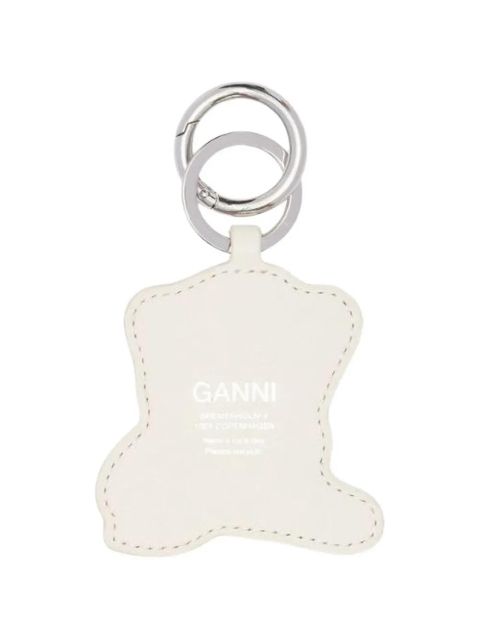 GANNI baby leopard-print keyring - Neutrals - zdjęcie produktu nr 2