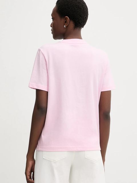 Calvin Klein t-shirt bawełniany damski kolor różowy LV147C857G