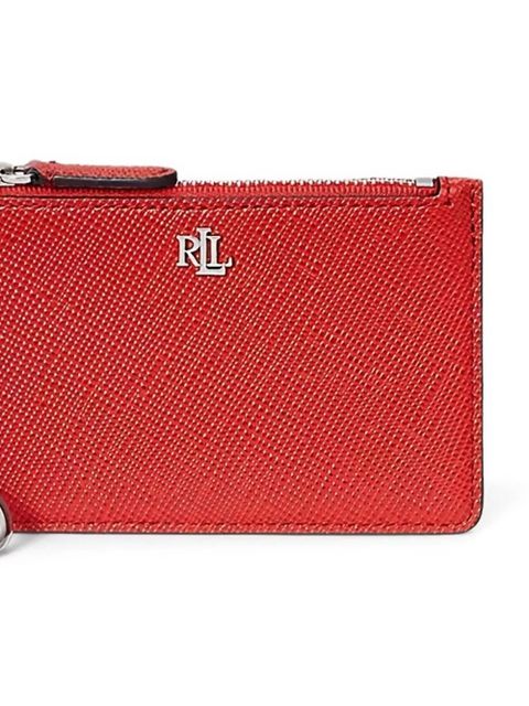 Lauren Ralph Lauren leather key-ring card holder - Orange - zdjęcie produktu nr 2