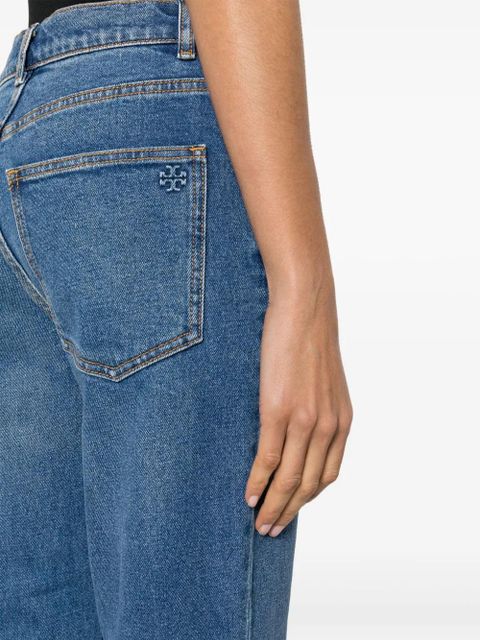 Tory Burch cropped flared jeans - Blue