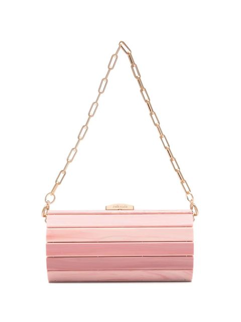 Cult Gaia Mini Rolie Polie chain clutch bag - Pink