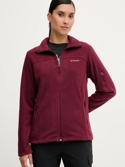 Columbia bluza sportowa Fast Trek II kolor bordowy gładka 1465351 - zdjęcie produktu nr 1