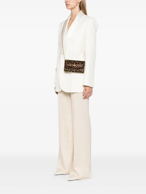 Versace leopard-print clutch bag - Brown