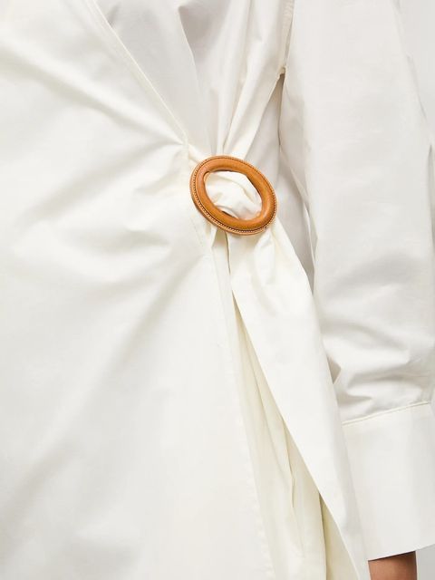 Answear.LAB koszula bawełniana damska kolor beżowy relaxed z kołnierzykiem klasycznym