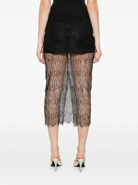 The Frankie Shop Alrose lace midi skirt - Black