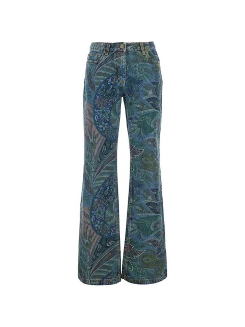 ETRO paisley-print jeans - Blue - zdjęcie produktu nr 1