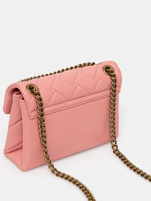 Kurt Geiger London torebka skórzana KENSINGTON kolor pomarańczowy 4372857109