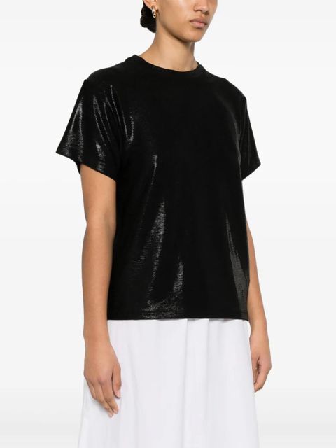 Maje lamé T-shirt - Black