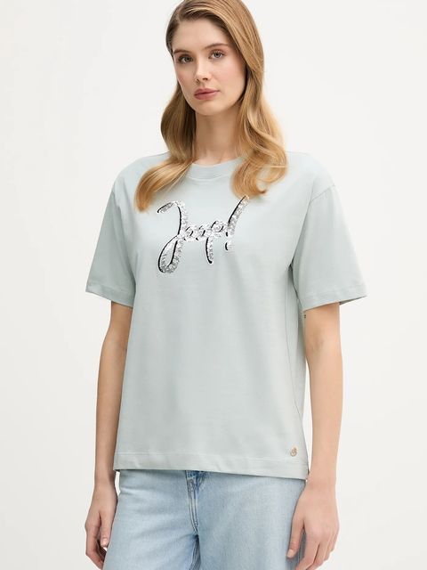 Joop! t-shirt bawełniany damski kolor zielony 30100828 - zdjęcie produktu nr 1