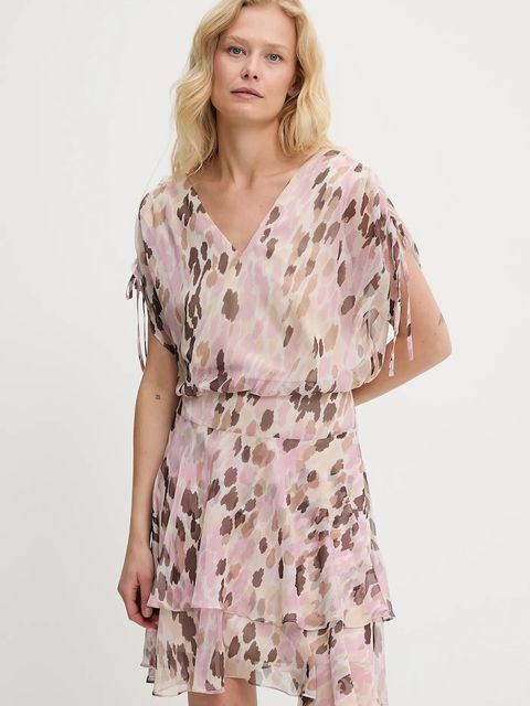 Answear.LAB sukienka kolor różowy mini rozkloszowana - zdjęcie produktu nr 1