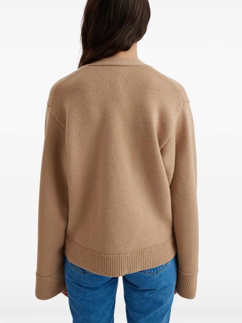 Axel Arigato Memory wool cardigan - Brown
