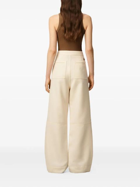 AMI Paris wool zipped trousers - Neutrals