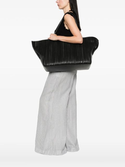 St. Agni large Linea Stitch shoulder bag - Black - zdjęcie produktu nr 2