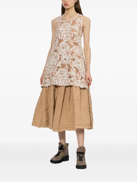 Comme Des Garçons floral-embroidered vest - Neutrals