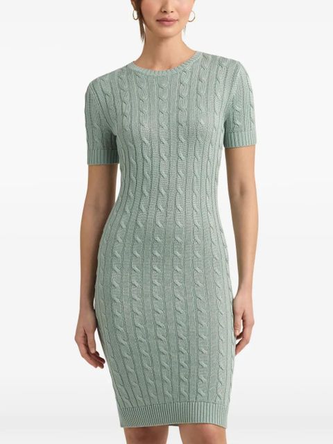 Lauren Ralph Lauren cable-knit midi dress - Green