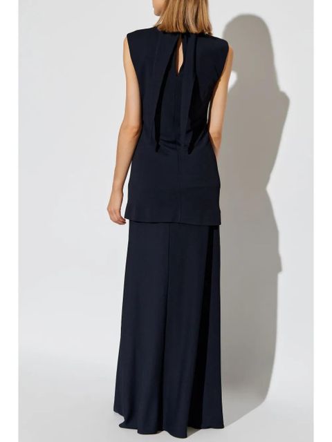 Jil Sander layered sleeveless maxi dress - Blue - zdjęcie produktu nr 2