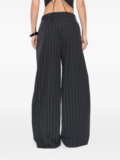 St. Agni striped pleated trousers - Blue