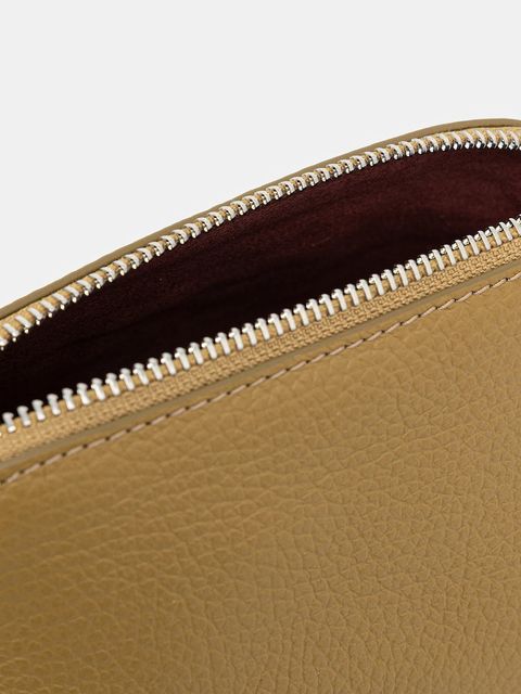 Coccinelle kosmetyczka skórzana kolor zielony E5.TMF.25.01.01