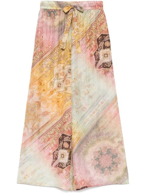 ZIMMERMANN Tallow palazzo trousers - Brown - zdjęcie produktu nr 1