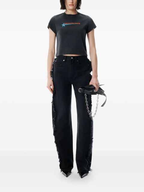 Alexander Wang shrunken t-shirt - Black - zdjęcie produktu nr 2