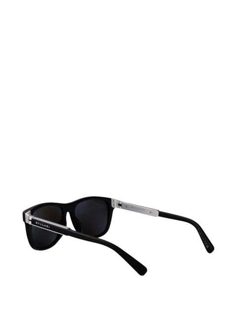 Bvlgari square aluminium sunglasses - Black