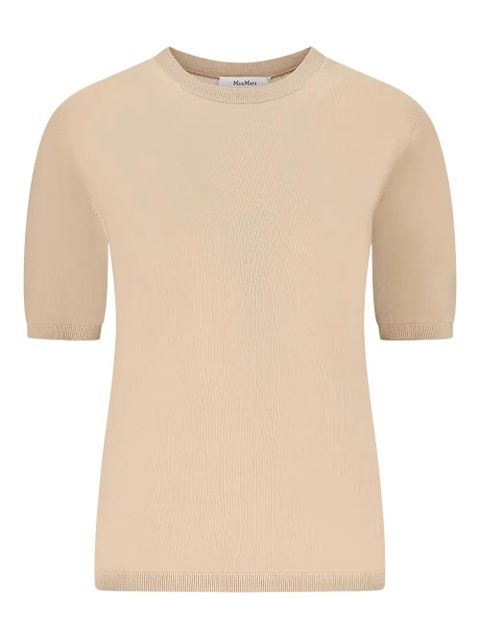 Max Mara short-sleeved crew-neck T-shirt - Neutrals - zdjęcie produktu nr 1