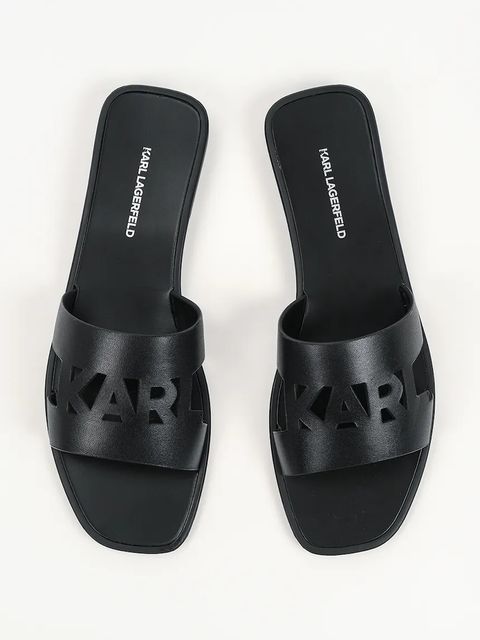 Karl Lagerfeld klapki skórzane Skoot Iii