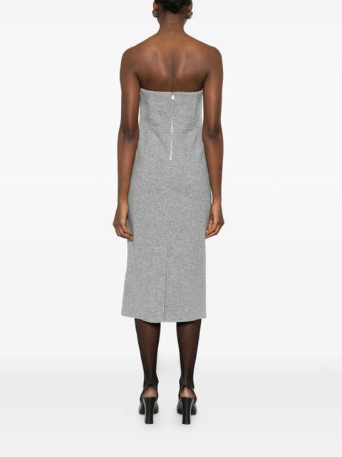 Max Mara strapless midi dress - Grey