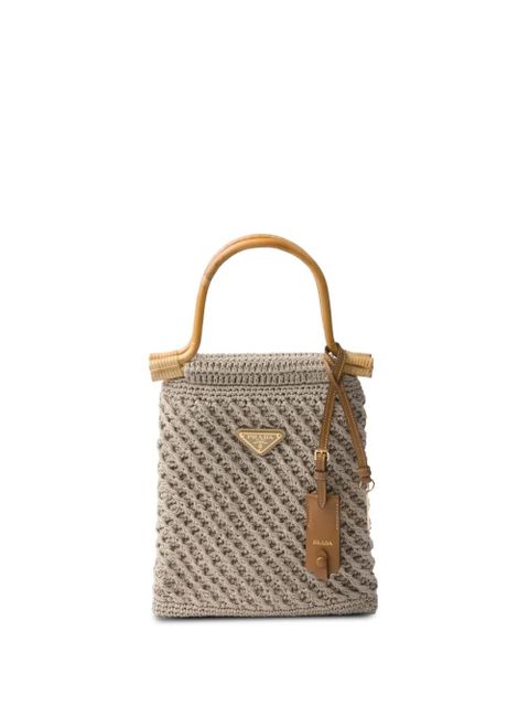 Prada woven tote bag - Neutrals - zdjęcie produktu nr 1