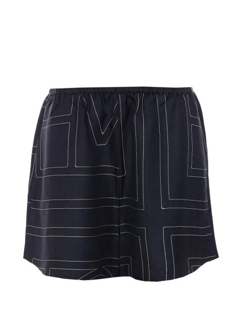 TOTEME embroidered logo shorts - Black - zdjęcie produktu nr 1