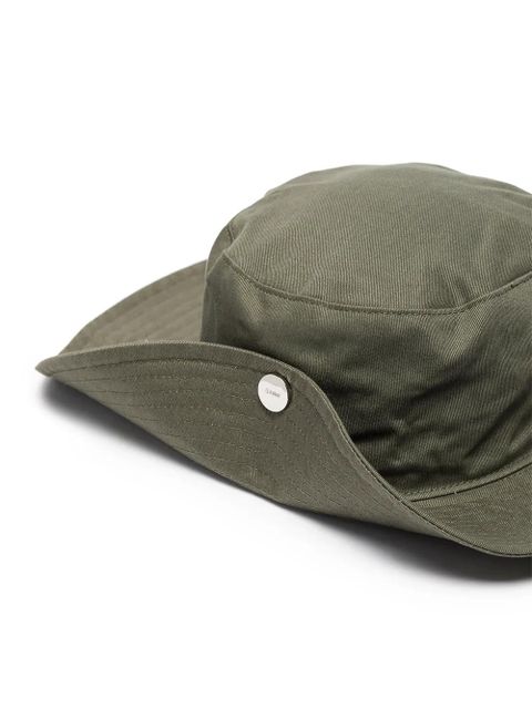 GANNI embroidered logo snap hat - Green - zdjęcie produktu nr 2