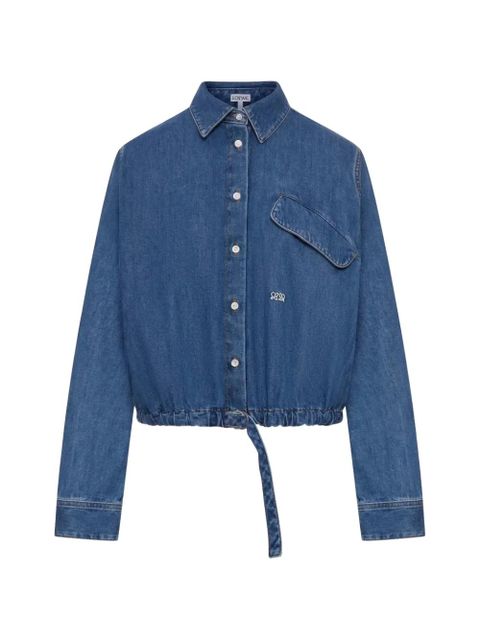 LOEWE flap-pocket denim shirt - Blue - zdjęcie produktu nr 1