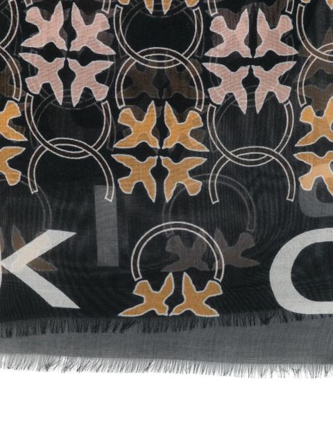 PINKO printed scarf - Black - zdjęcie produktu nr 2