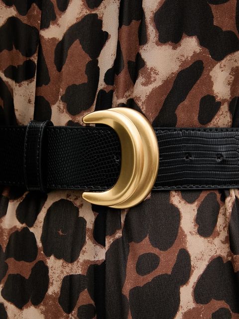 Joseph Ribkoff kombinezon kolor brązowy z dekoltem okrągłym 252936