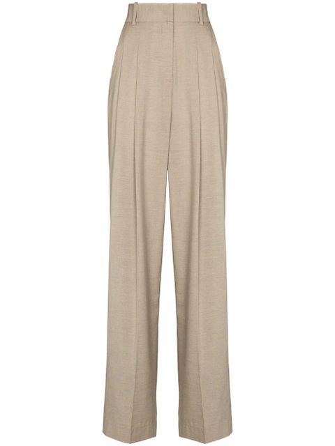 The Frankie Shop Gelso high-rise tailored trousers - Neutrals - zdjęcie produktu nr 1