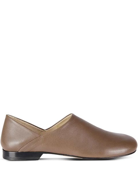 LEMAIRE leather slippers - Brown - zdjęcie produktu nr 1